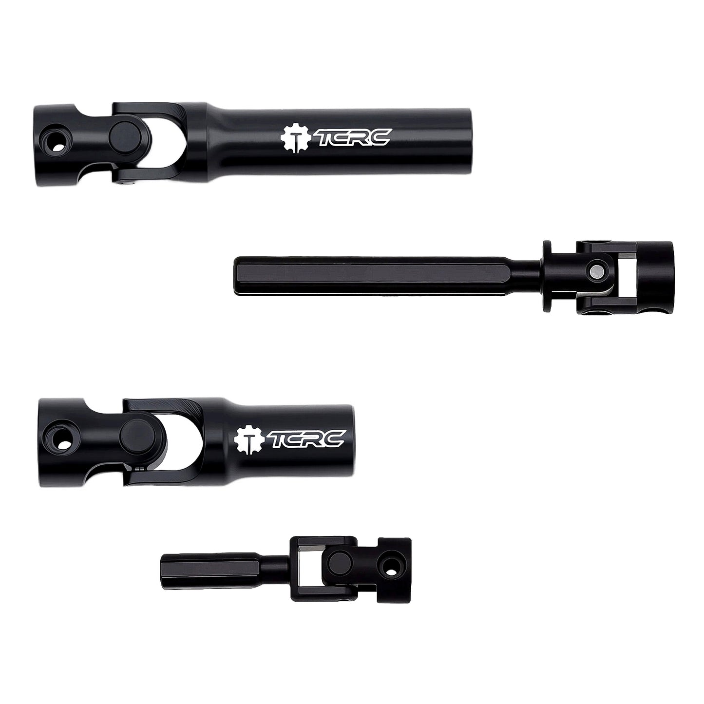 TCRC 2PCS Hard Alloy Steel 4140 Chromoly Drive Shafts Set for 1/18 TRX4M Defender Bronco Crawler Truck Upgrade
