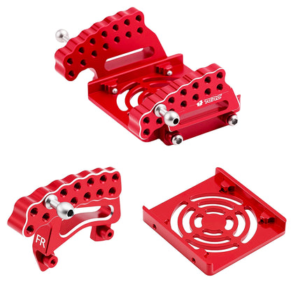 TCRC 4PCS Aluminum Adjustable Shock Mount Front Rear Suspension Bracket Shock Absorber Holder for HPI Venture18