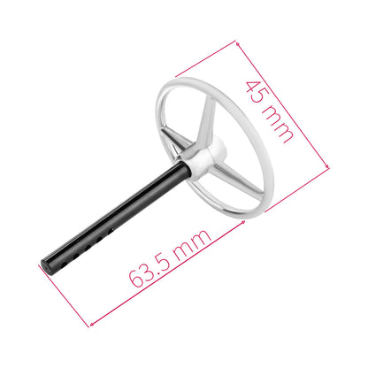 TCRC Aluminum Universal RC Car Steering Wheel for 1/10 RC Rock Crawler