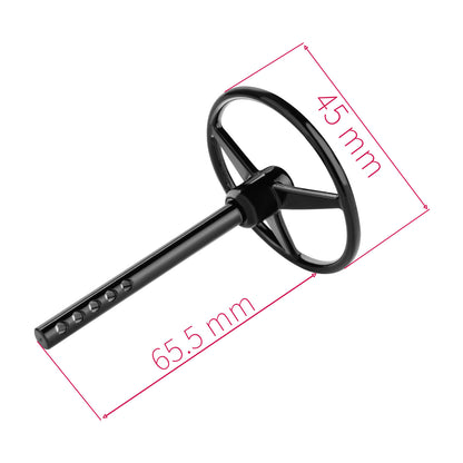 TCRC Aluminum Universal RC Car Steering Wheel for 1/10 RC Crawler Interior Accessories