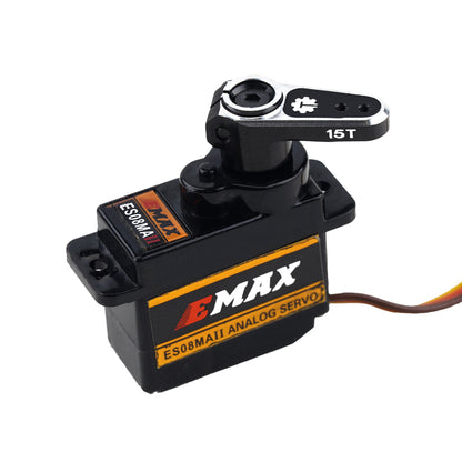 TCRC 7075 Aluminum 15T Micro Servo Horn with M1.4 Threaded Holes for EMAX Servo 1/24 Axial SCX24 AX24