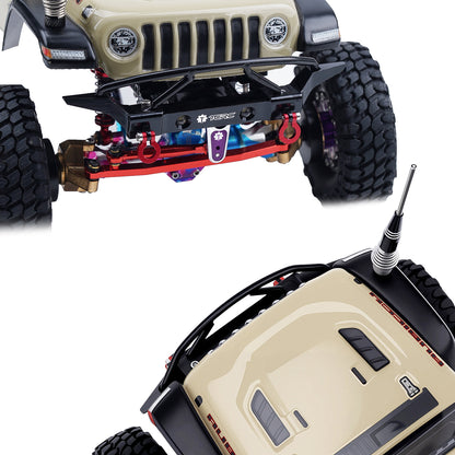TCRC Aluminum Front and Rear Bumpers set for 1/24 RC Axial SCX24 Jeep JT Gladiator