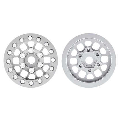 TCRC 4PCS Deep Dish Splash Anodizing Aluminum 1.55 Inch Wheels Hubs