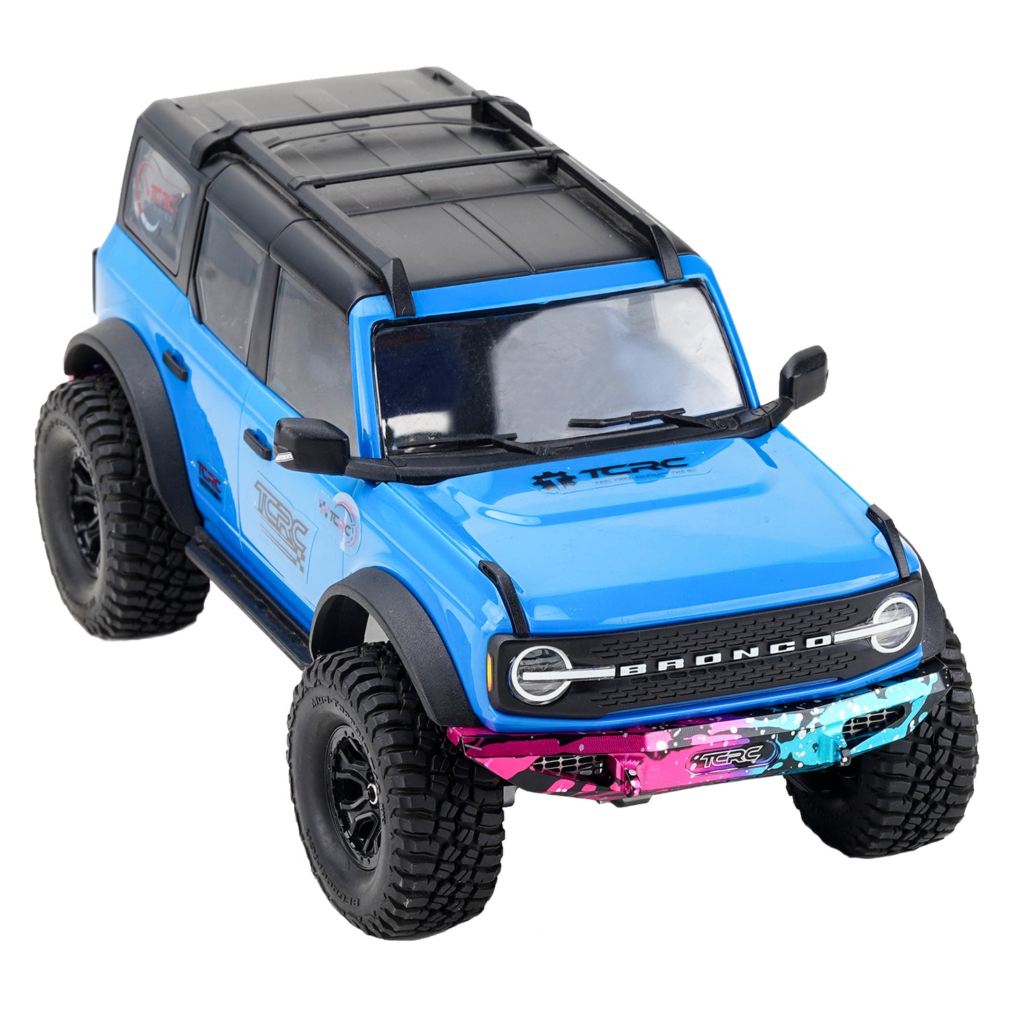 TCRC Aluminum Front and Rear Bumpers Set for 1/18 TRX4M Bronco