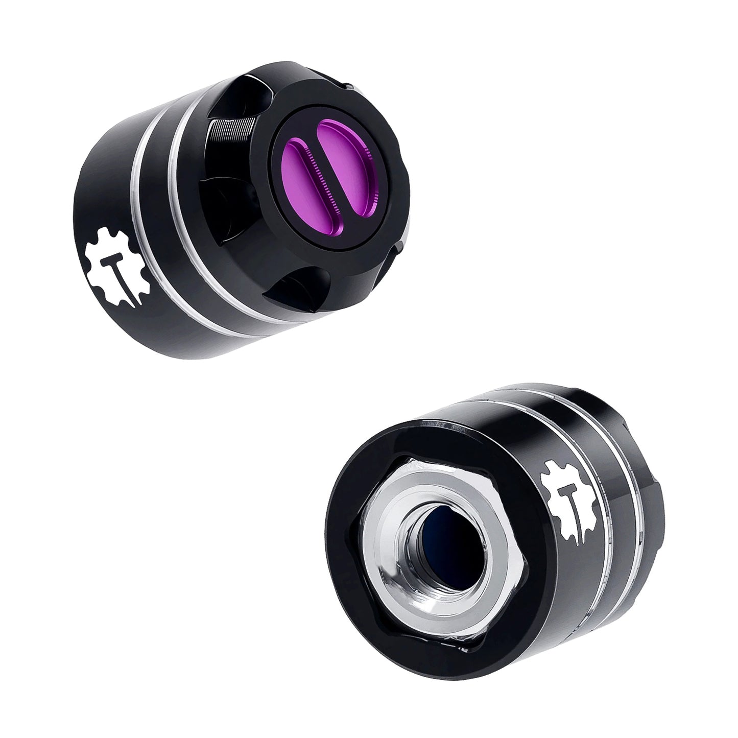 TCRC 4PCS Aluminum M4 Nut Wheel Rim Center Cap Manual Locking Hubs