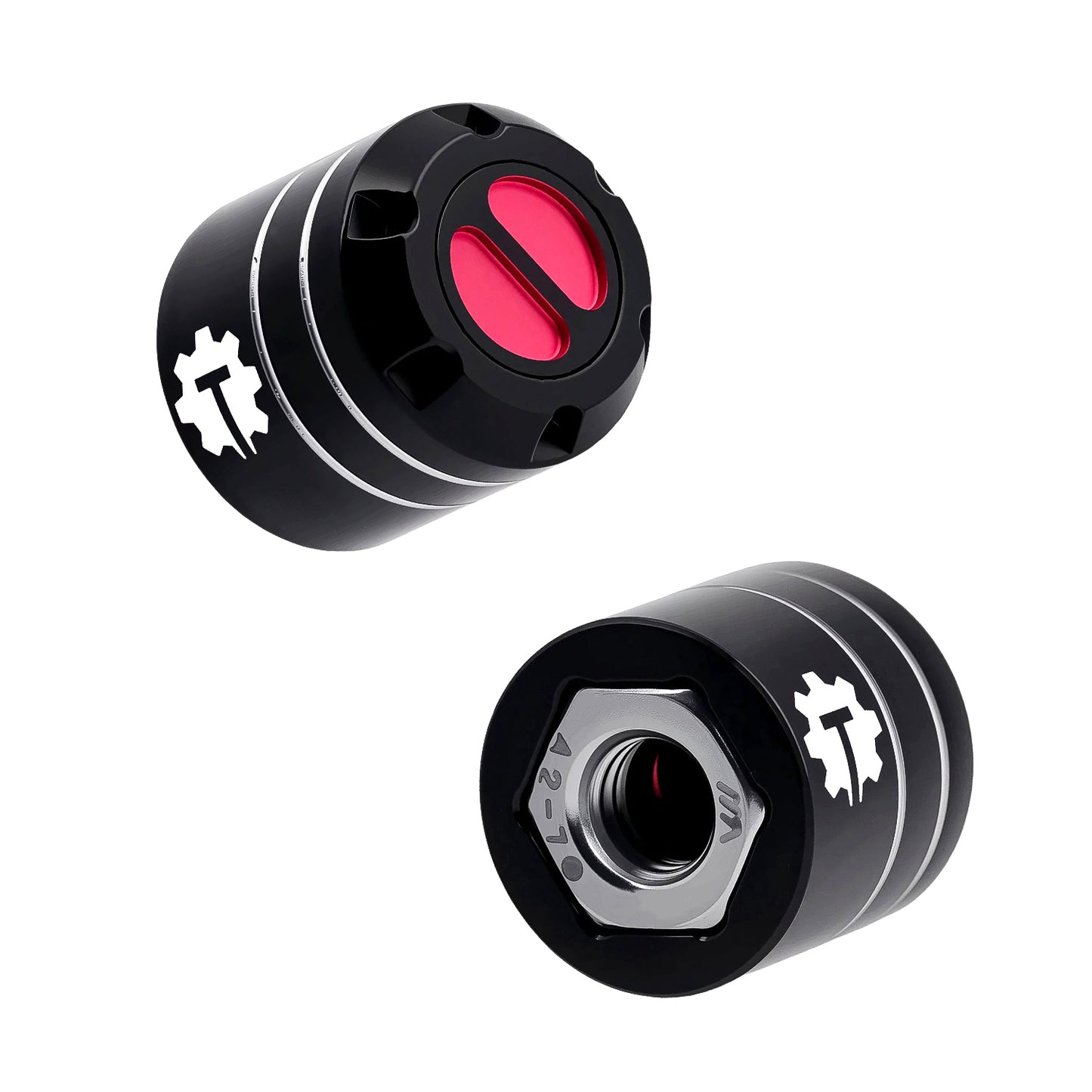 TCRC 4PCS Aluminum M6 Nut Wheel Rim Center Cap Manual Locking Hubs for 1/6 SCX6 Jeep JLU Wrangler Trail Honcho Upgrade