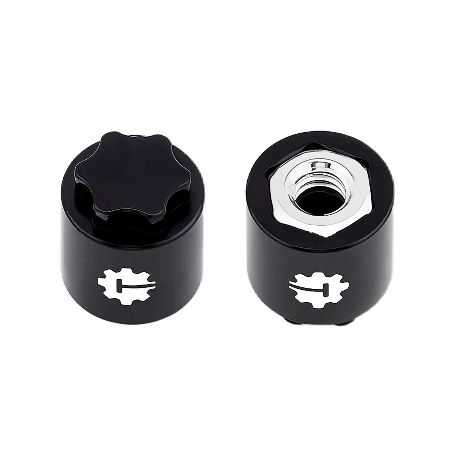 TCRC 4PCS Aluminum M4 Nut Wheel Rim Center Cap Manual Locking Hubs