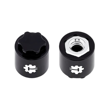 TCRC 4PCS Aluminum M4 Nut Wheel Rim Center Cap Manual Locking Hubs