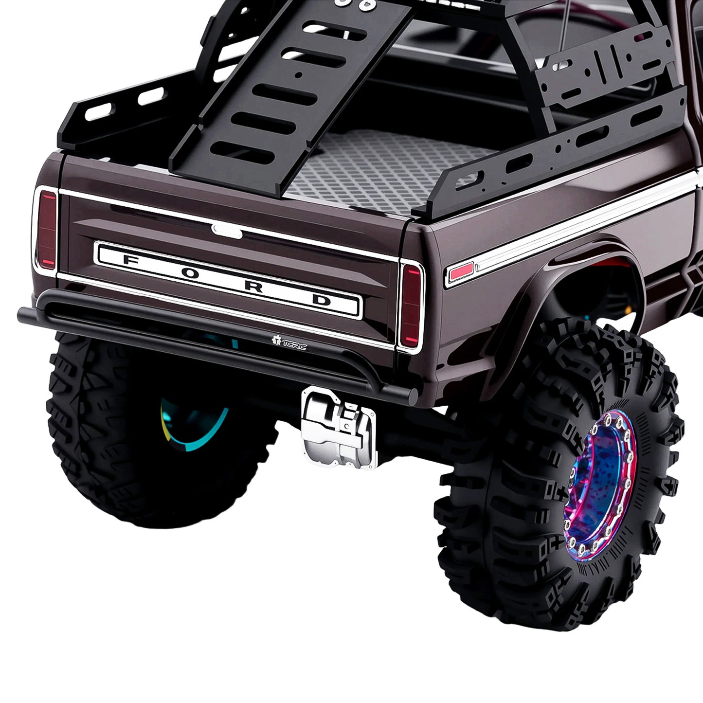 TCRC Metal Front and Rear Bumpers Set for 1/18 TRX4M F-150 High Trail Crawler Truck Upgrade