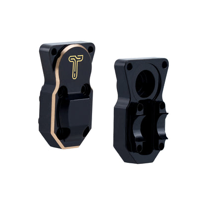 Full Brass Front&Rear Axle Housing with Diff Covers Set for Axial SCX24