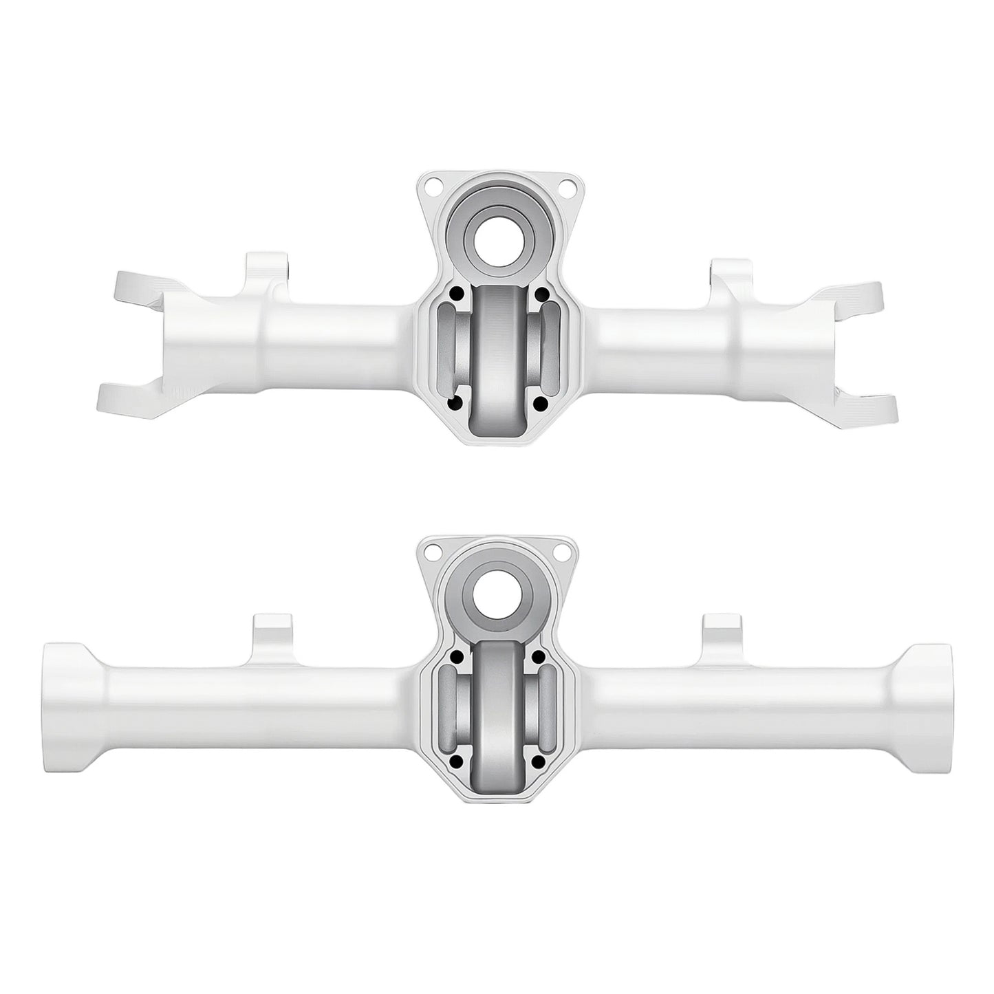TCRC Aluminum Front Rear Axle Housing with Diff Covers Set for Axial SCX24 Bronco Gladiator Deadbolt C10 1/24 RC Crawler