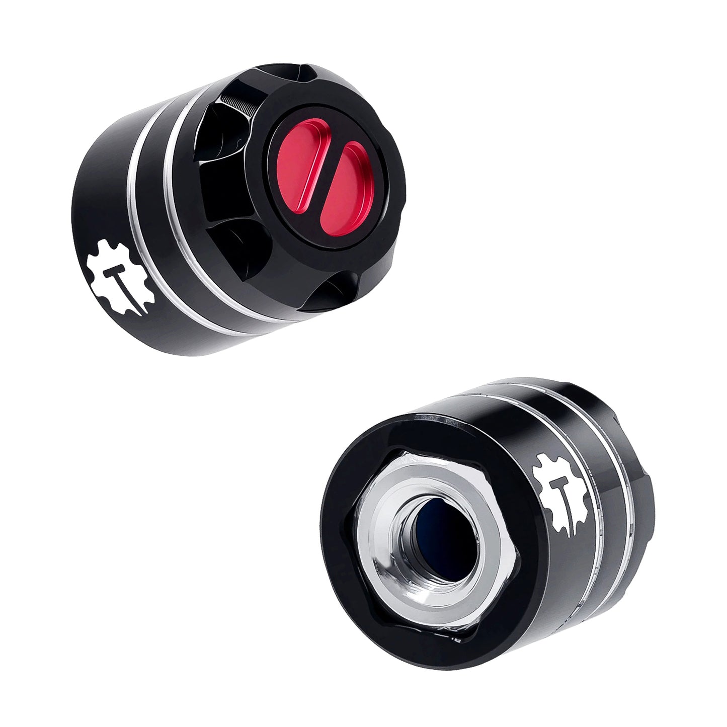 TCRC 4PCS Aluminum M4 Nut Wheel Rim Center Cap Manual Locking Hubs