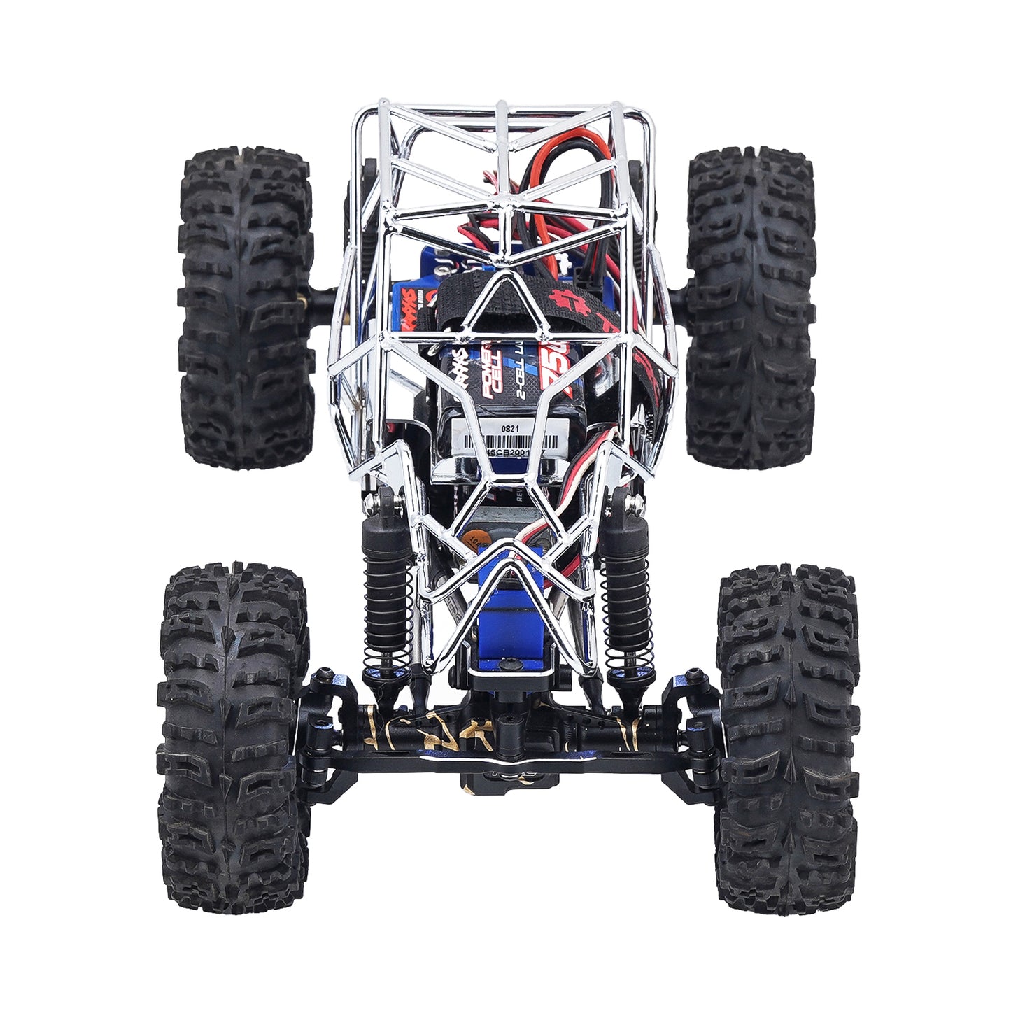 CRC Metal Roll Cage Body Shell with Aluminum LED Lamp Holder for 1/18 TRX4M Defender Bronco Crawler Truck