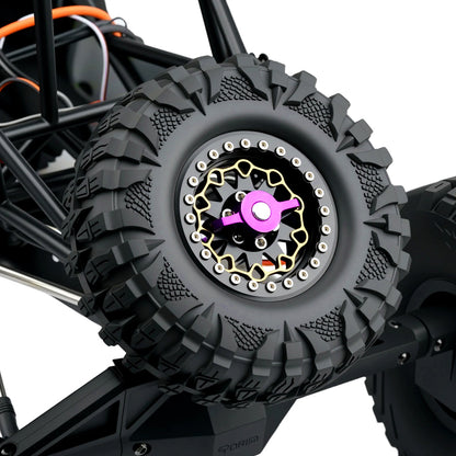 TCRC Aluminum Spare Tire Rack Wheel Holder for Axial 1/8 AXP8 Gilamon Trail Buggy