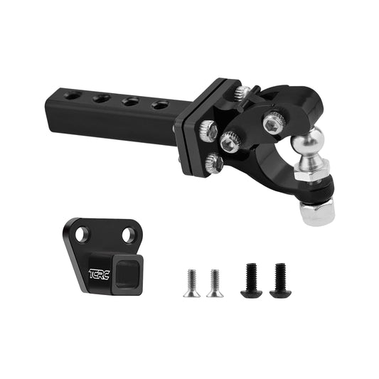 TCRC Metal Bumper Trailer Hitch Tow Hook Receiver Kit for 1/18 TRX4M Defender Bronco