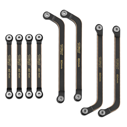 TCRC 8PCS Brass High Clearance Chassis Suspension Links Rod Linkage Set for Axial AX24 XC-11/24