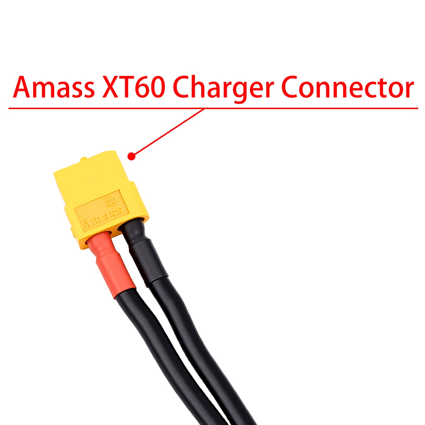 TCRC 1pc 600mm 2S XT60 Lipo Battery Charging / Balance Cable Leads with 4mm/5mm Bullet Connector