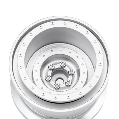 TCRC 4PCS Aluminum TRX4MT Beadlock Wheels Hubs for TRX-4MT F-150 K10 1/18 Scale Monster Truck