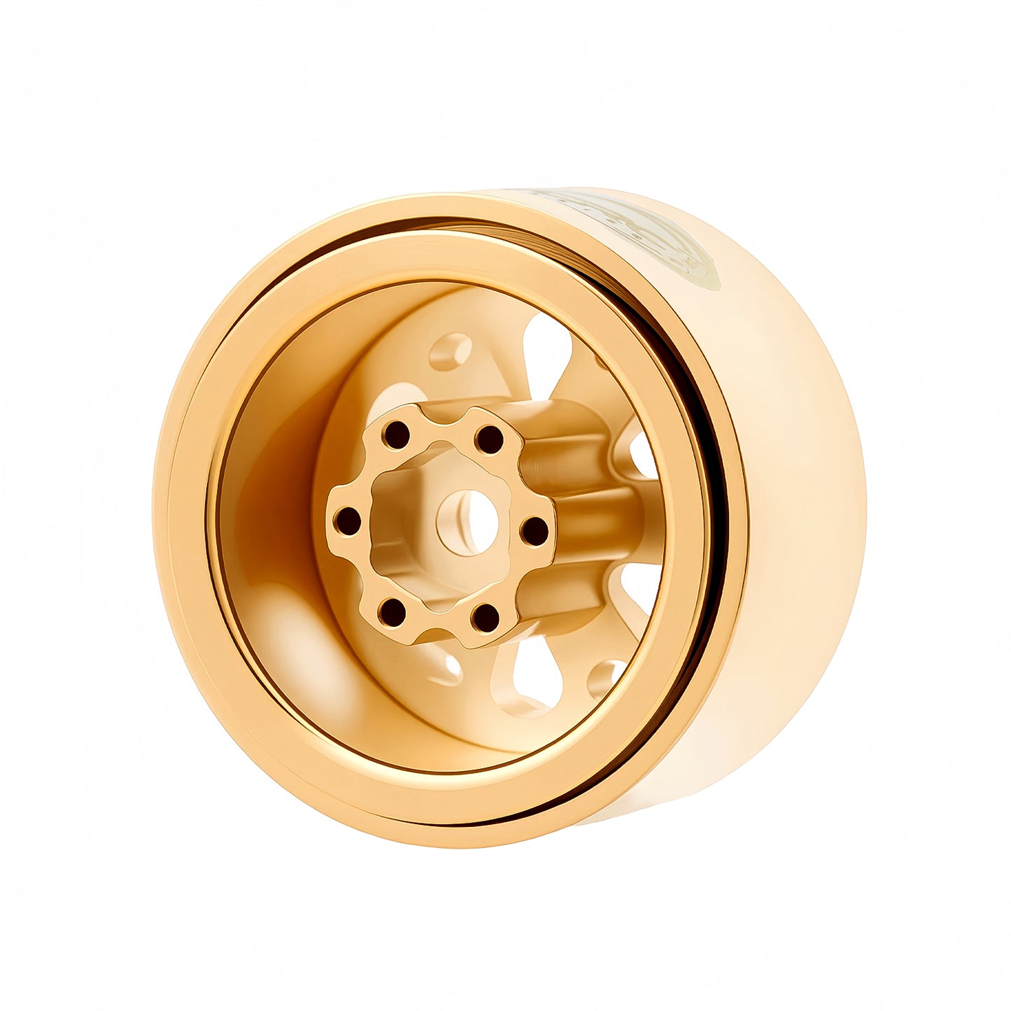 TCRC 4PCS Full Brass 1.0 Inch Beadlock Wheels Hubs 185g/set Weights