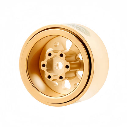 TCRC 4PCS Full Brass 1.0 Inch Beadlock Wheels Hubs 185g/set Weights