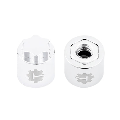 TCRC 4PCS Aluminum M4 Nut Wheel Rim Center Cap Manual Locking Hubs