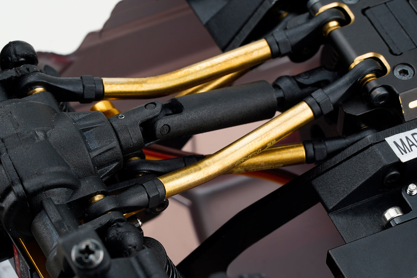 TCRC 10PCS Brass High Clearance Chassis Links and Steering Links set for Redcat Ascent-18