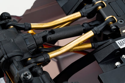TCRC 10PCS Brass High Clearance Chassis Links and Steering Links set for Redcat Ascent-18