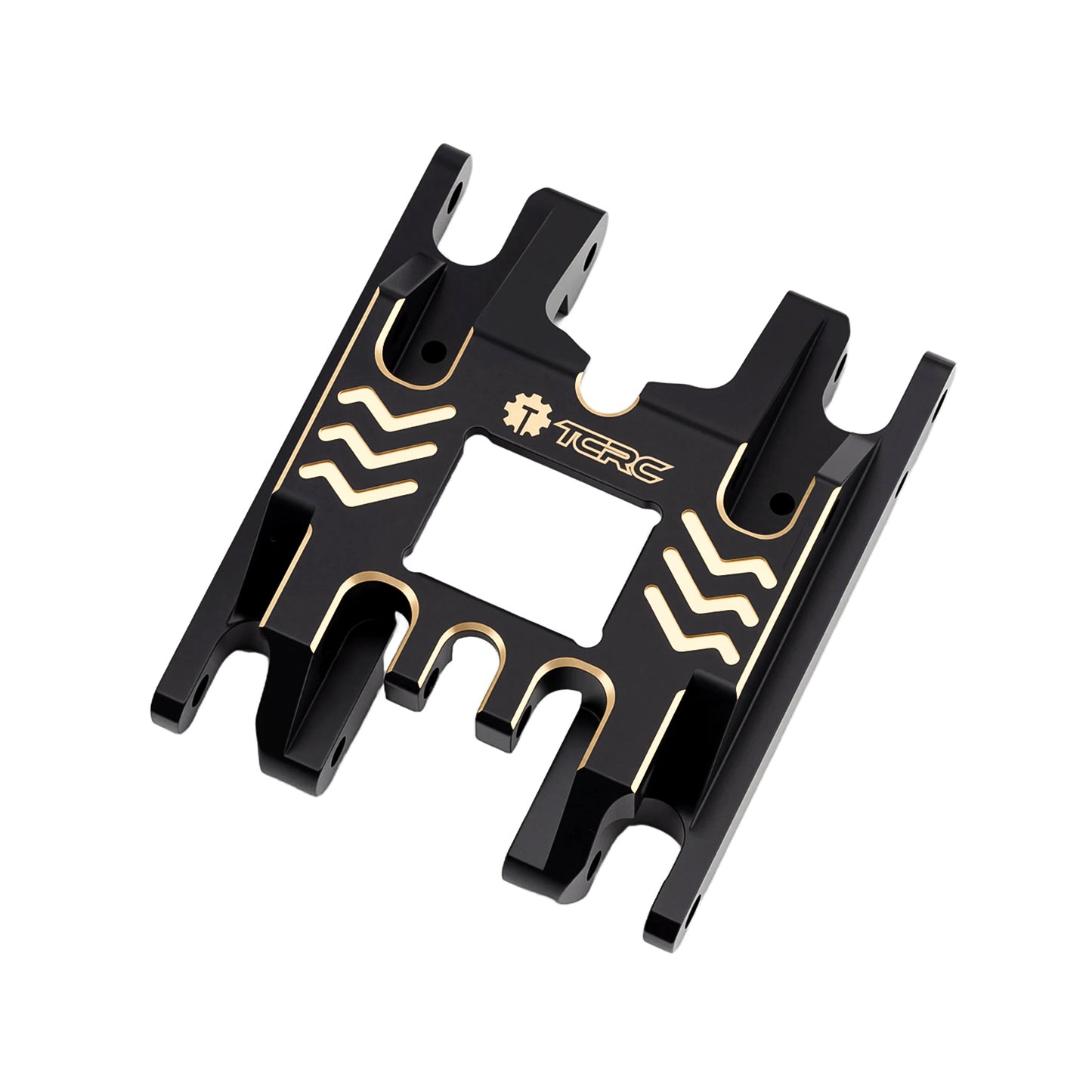 TCRC Brass High Precision CNC Machined Skid Plate with Colorful Stainless Steel Protection Plate for 1/18 TRX4M Defender Bronco F-150 High Trail Crawler Truck