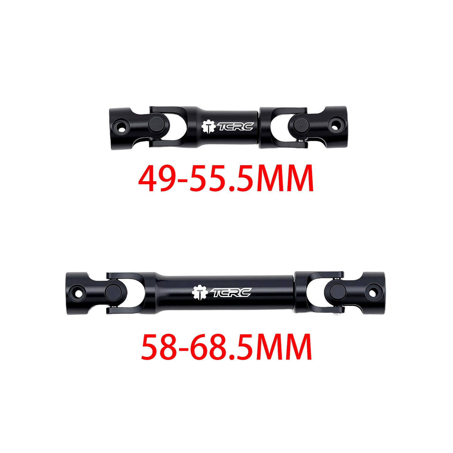 TCRC 2PCS Hard Alloy Steel 4140 Chromoly Drive Shafts Set for 1/18 TRX4M Defender Bronco Crawler Truck Upgrade