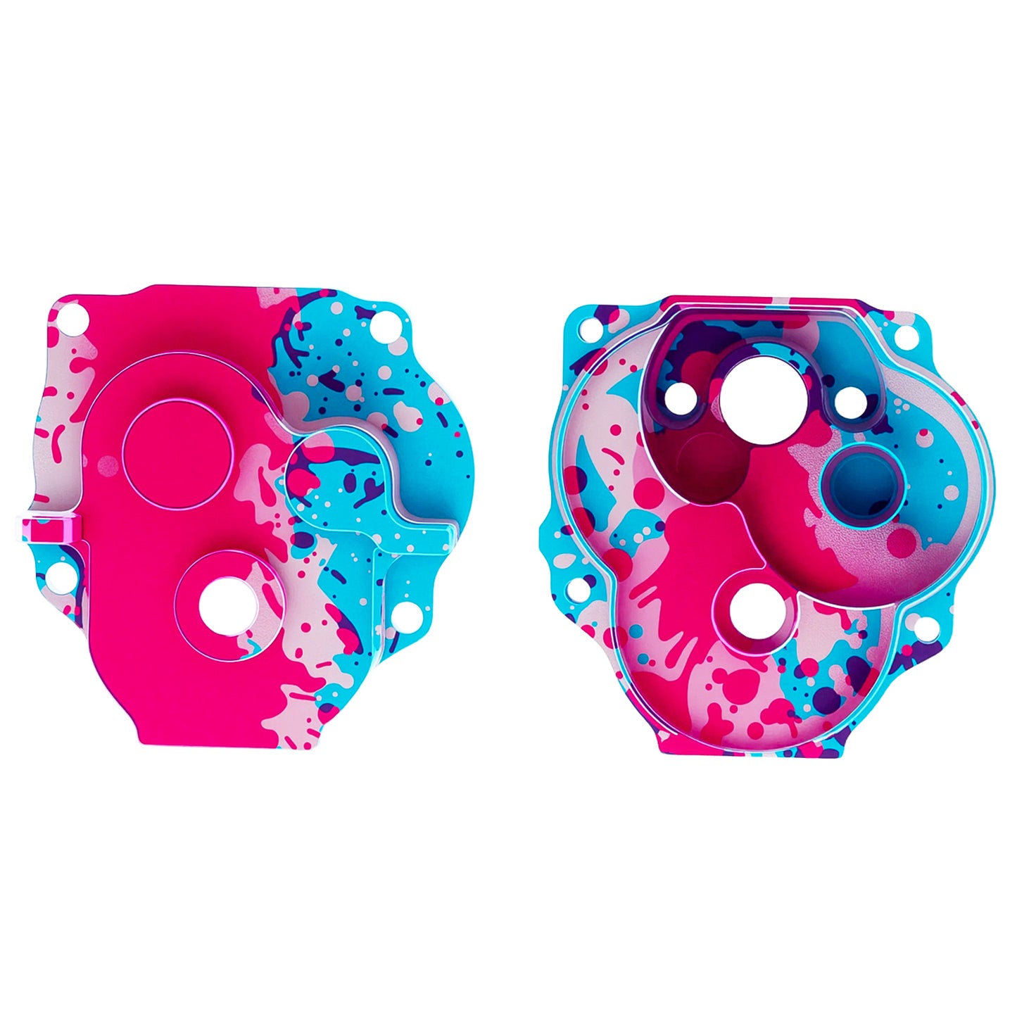 TCRC Splash Anodizing Aluminum Gearbox Housing Transmission Case for 1/18 TRX4M Defender Bronco F-150