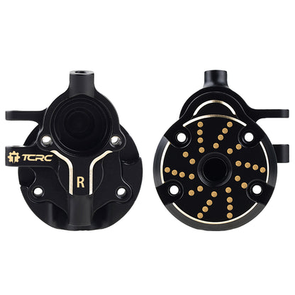TCRC Brass Front Steering Knuckles Outer Portal Cover+Inner Portal Cover Housing 33g/Pair Weights for Redcat Ascent-18