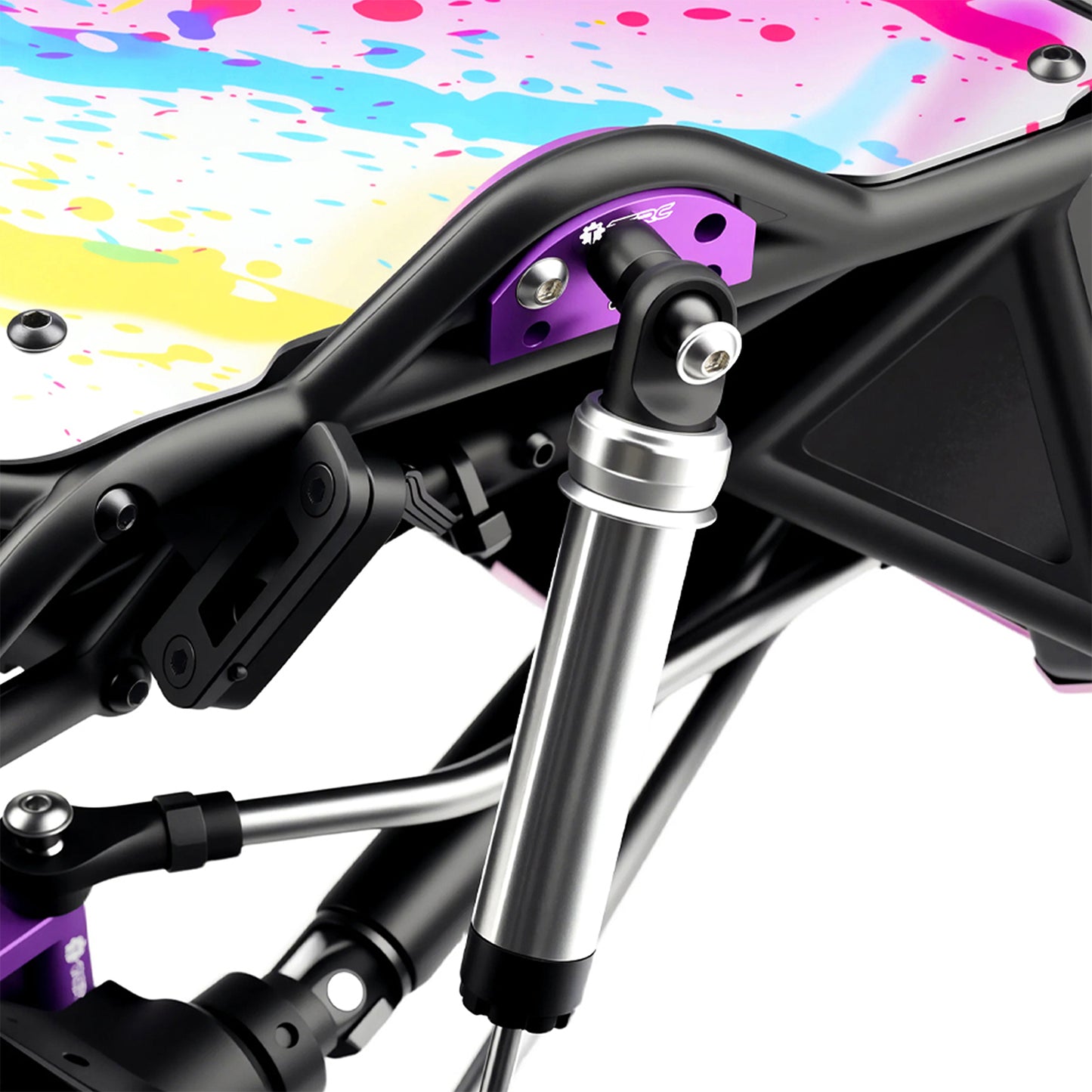 TCRC Aluminum Adjustable Front Shock Towers Shock Mount Set Bracket for Axial 1/8 AXP8 Gilamon Trail Buggy