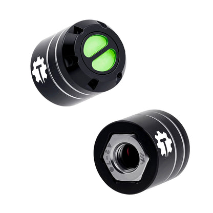 TCRC 4PCS Aluminum M6 Nut Wheel Rim Center Cap Manual Locking Hubs for 1/6 SCX6 Jeep JLU Wrangler Trail Honcho Upgrade