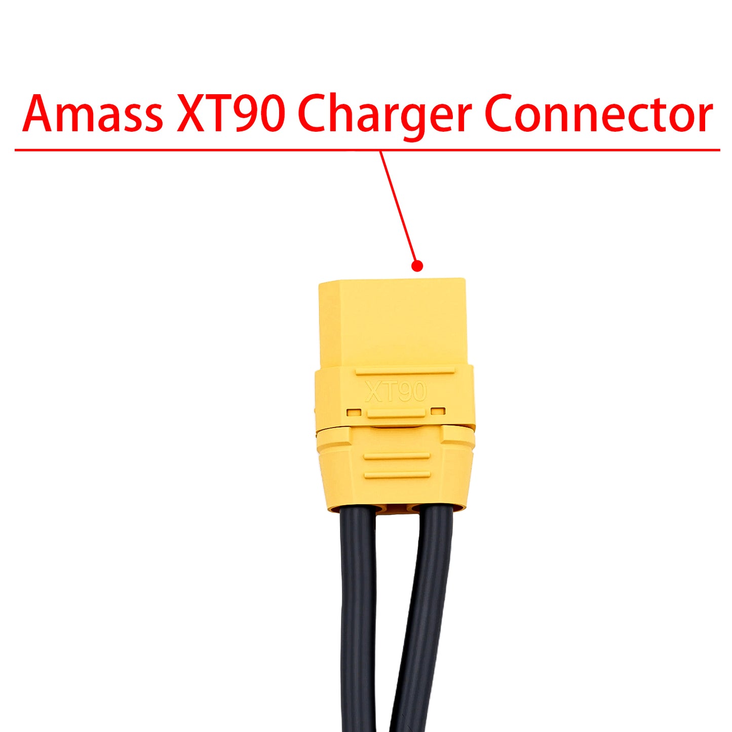 TCRC 1pc 600mm 2S XT90 Lipo Battery Charging / Balance Cable Leads with 4mm/5mm Bullet Connector