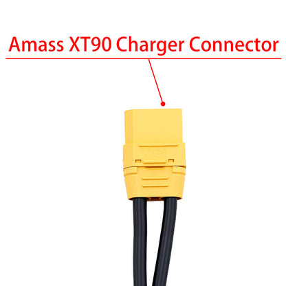 TCRC 1pc 600mm 2S XT90 Lipo Battery Charging / Balance Cable Leads with 4mm/5mm Bullet Connector