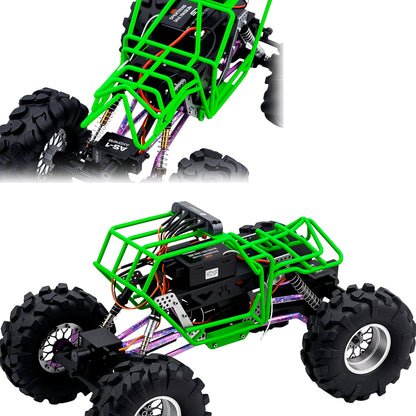 TCRC Metal Roll Cage Body Shell with Aluminum LED Lamp Holder for 1/24 Axial AX24 XC-1