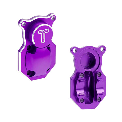 TCRC 2PCS Aluminum Front Axle Housings with Diff Covers Set for Axial AX24 XC-1 1/24 RC Crawler Upgrade Parts