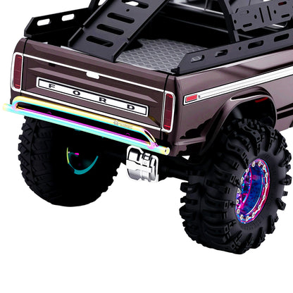TCRC Metal Front and Rear Bumpers Set for 1/18 TRX4M F-150 High Trail Crawler Truck Upgrade