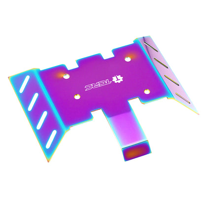 TCRC Colorful Stainless Steel Chassis Skid Plate Armor Guard Plate Protection for Axial 1/8 AXP8 Gilamon Trail Buggy