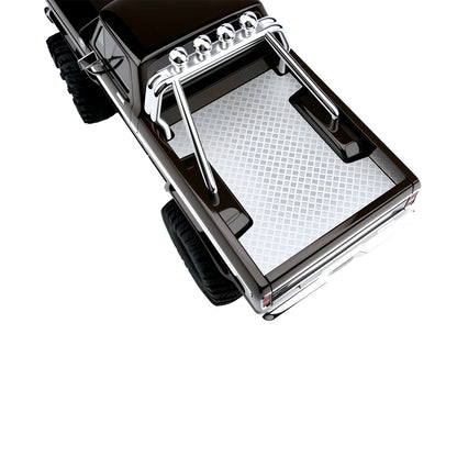 TCRC Stainless Steel Rear Body Anti-skid Plate Board for 1/18 TRX4M F-150 High Trail Crawler Truck Shell
