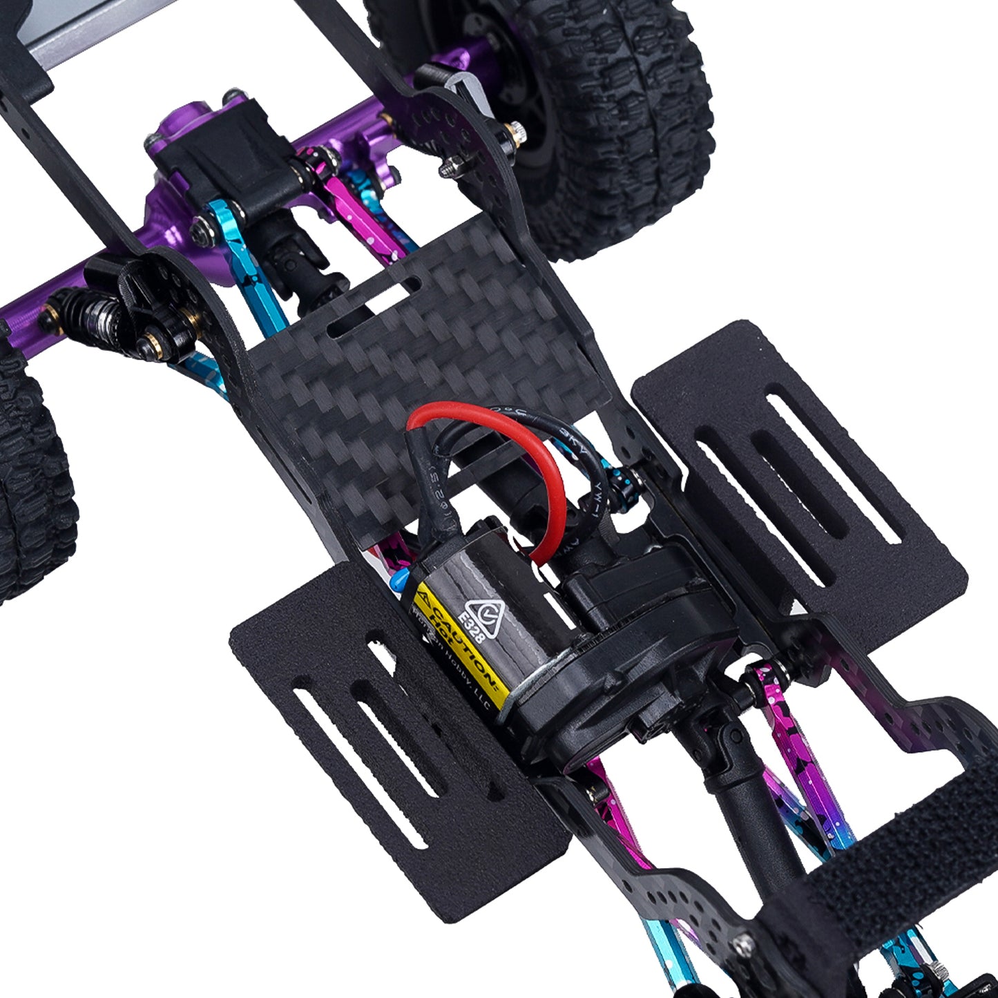 TCRC Carbon Fiber LCG Chassis Kit Frame Rail for Axial SCX24 Chevrolet C10 JLU Bronco Base Camp 1/24 RC Crawler Car