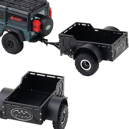 TCRC Heavy Duty RC Mini Box Trailer For 1/16 1/18 1/24 RC Crawler Car