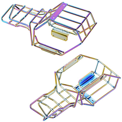 TCRC Metal Roll Cage Body Shell with Aluminum LED Lamp Holder for 1/24 Axial AX24 XC-1