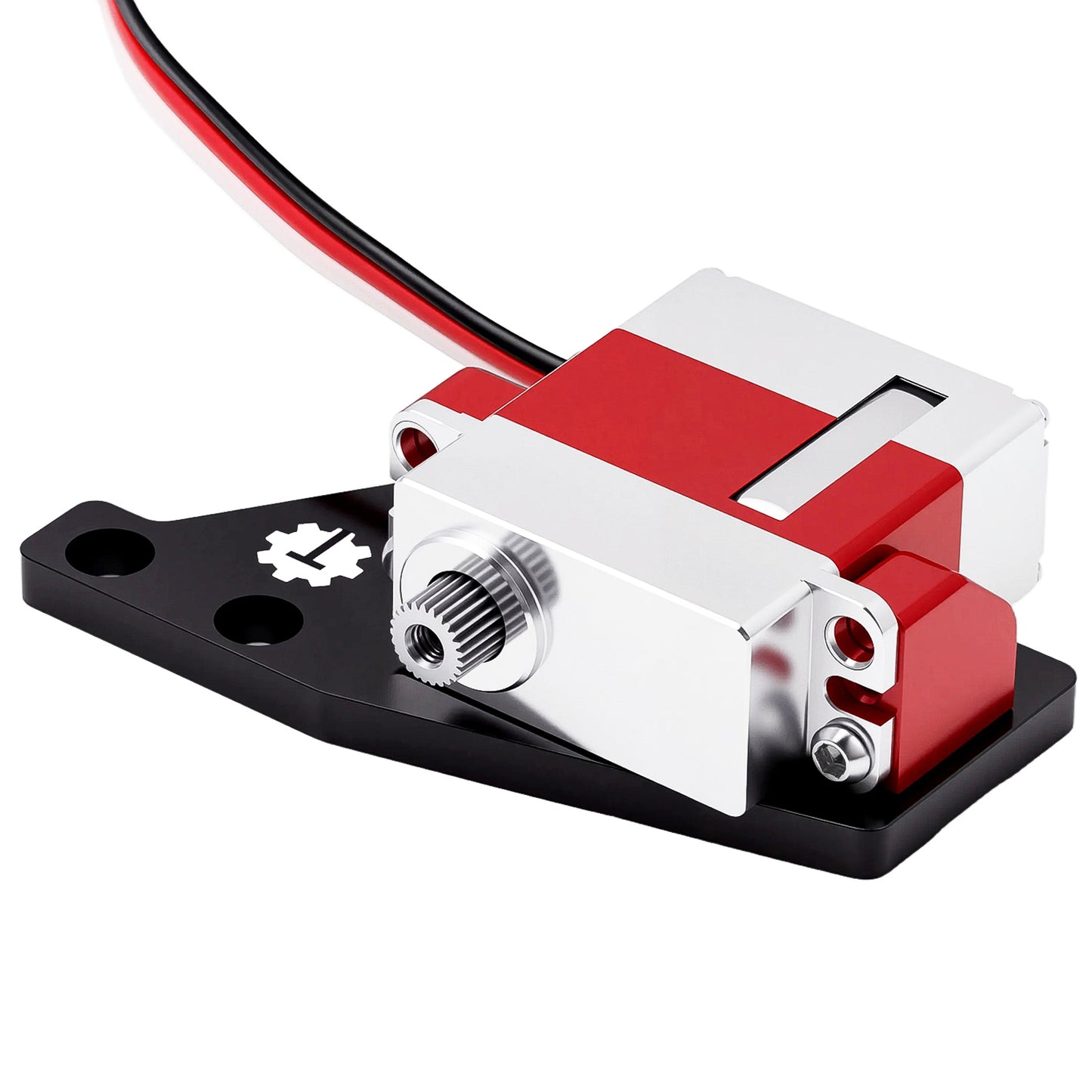 TCRC Aluminum Servo Mounting Plate,transfer the ASD from rear to the Transmission for Axial 1/8 AXP8 Gilamon Trail Buggy