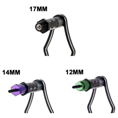 TCRC Wheel Tire Balancer RC Tire Balance Support Base Tool with 12mm 14mm 17mm Wheel adapters for 1/5 1/6 1/8 1/10 RC Cars