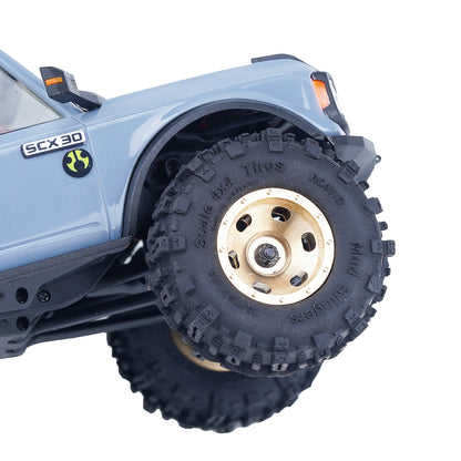 TCRC Deep Dish Brass 0.7inch Beadlock Wheels Hubs for 1/30 Axial SCX30