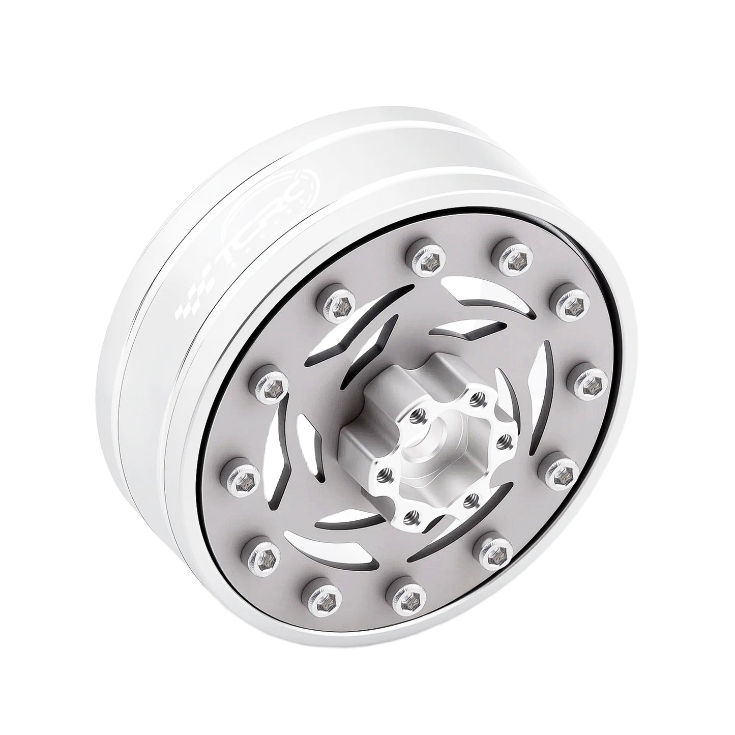 TCRC 4PCS Grade 5 Titanium Wheel Face Aluminum 1.3 Inch Wheels Hubs