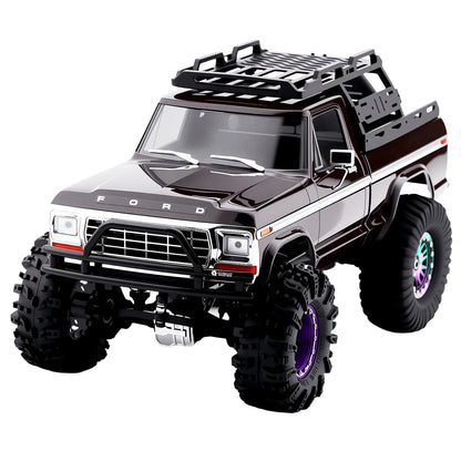 TCRC Metal Front and Rear Bumpers Set for 1/18 TRX4M F-150 High Trail Crawler Truck Upgrade
