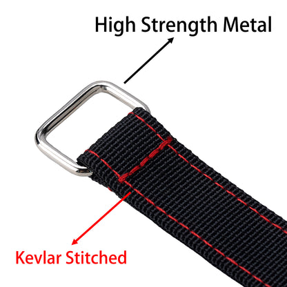 TCRC 2PCS 20x300MM Kevlar Stitched RC Battery Straps Reusable Cable Straps Adjustable Cinch Straps