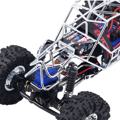 CRC Metal Roll Cage Body Shell with Aluminum LED Lamp Holder for 1/18 TRX4M Defender Bronco Crawler Truck
